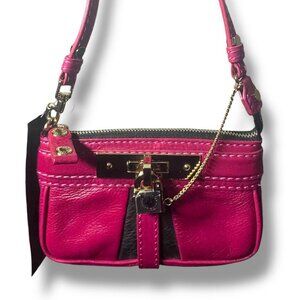 NWT - Marc-by-Marc-Jacobs-Color-Block-Leather Tropical Pink With Lock M3822415